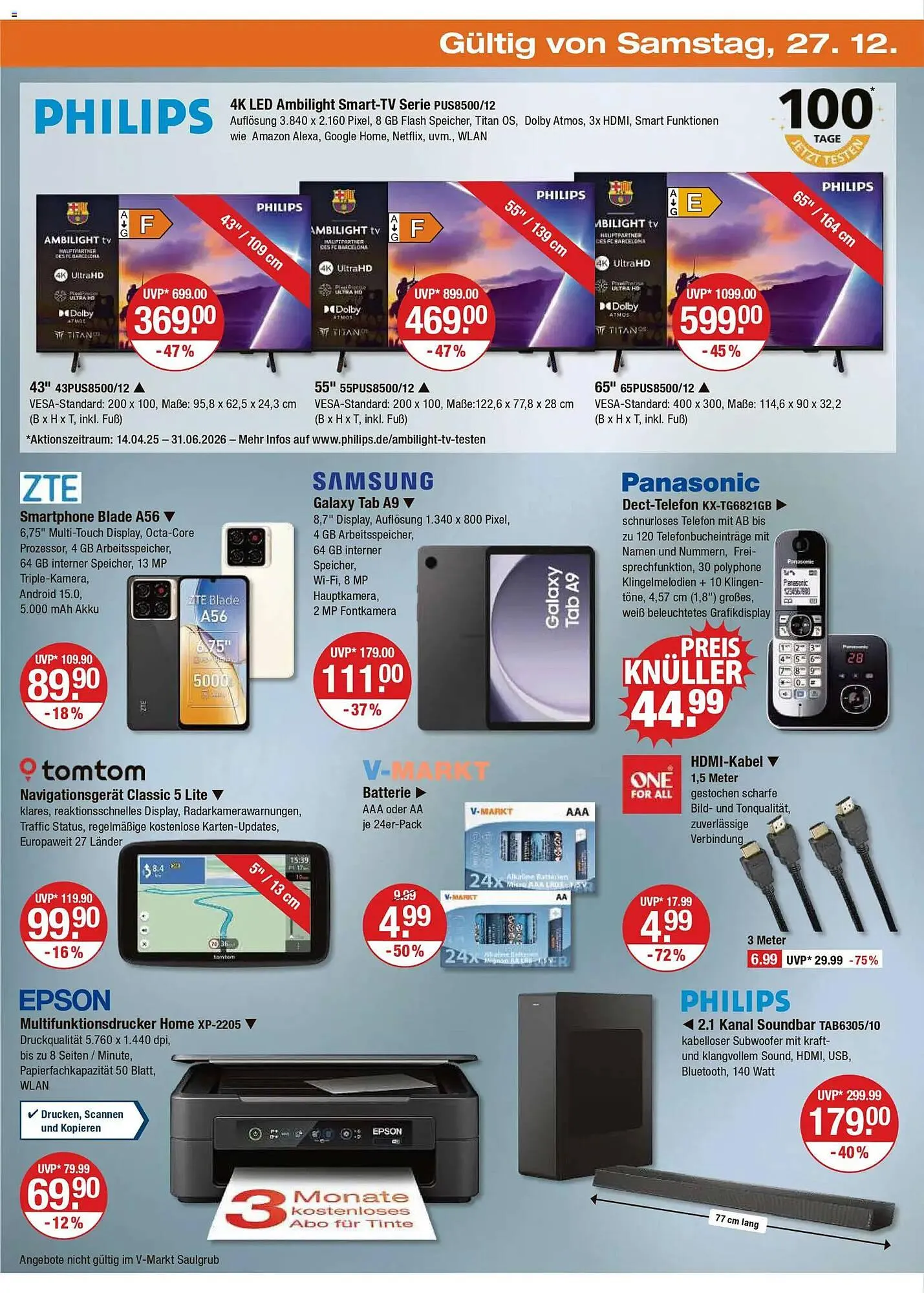 V Markt Prospekt von 27. Dezember bis 31. Dezember 2025 - Prospekt seite 20