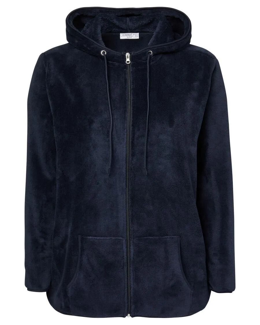 Fleecejacke Janina Plus, Kapuze