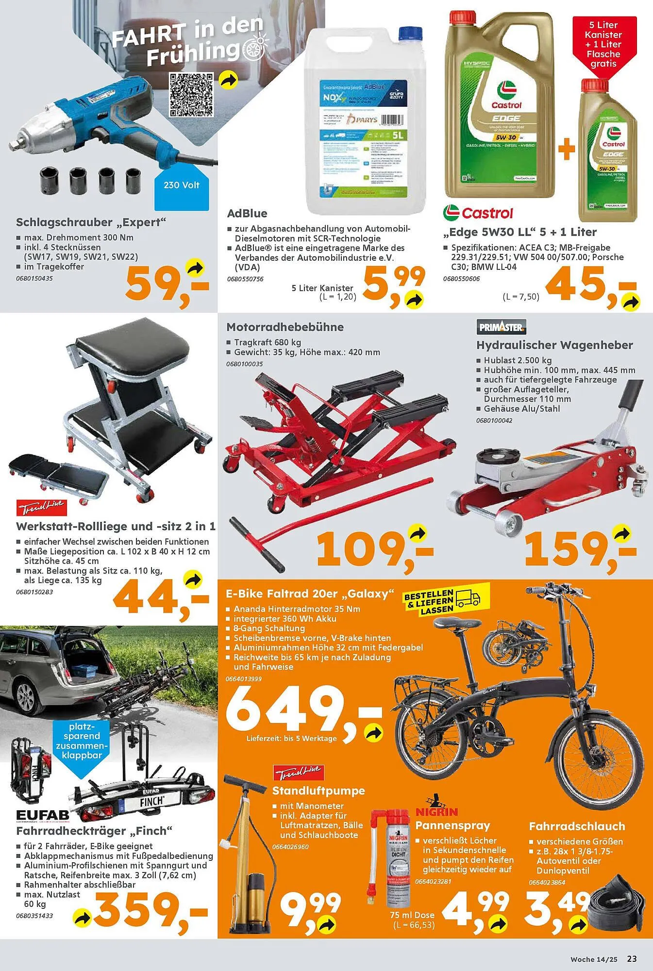 Globus Baumarkt Prospekt von 30. März bis 5. April 2025 - Prospekt seite 23