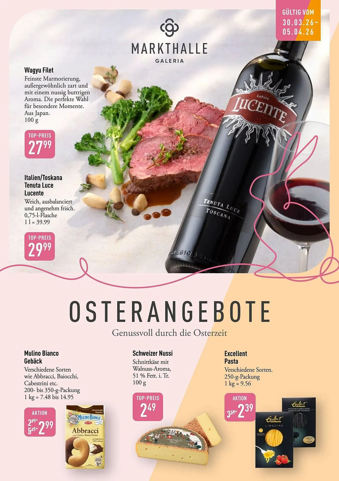 Galeria Markthalle Prospekt von 30. März bis 6. April 2026 - Prospekt seite 1