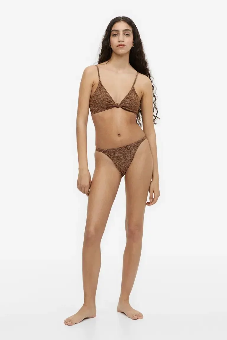 Weiches Bikini-oberteil In Metallic