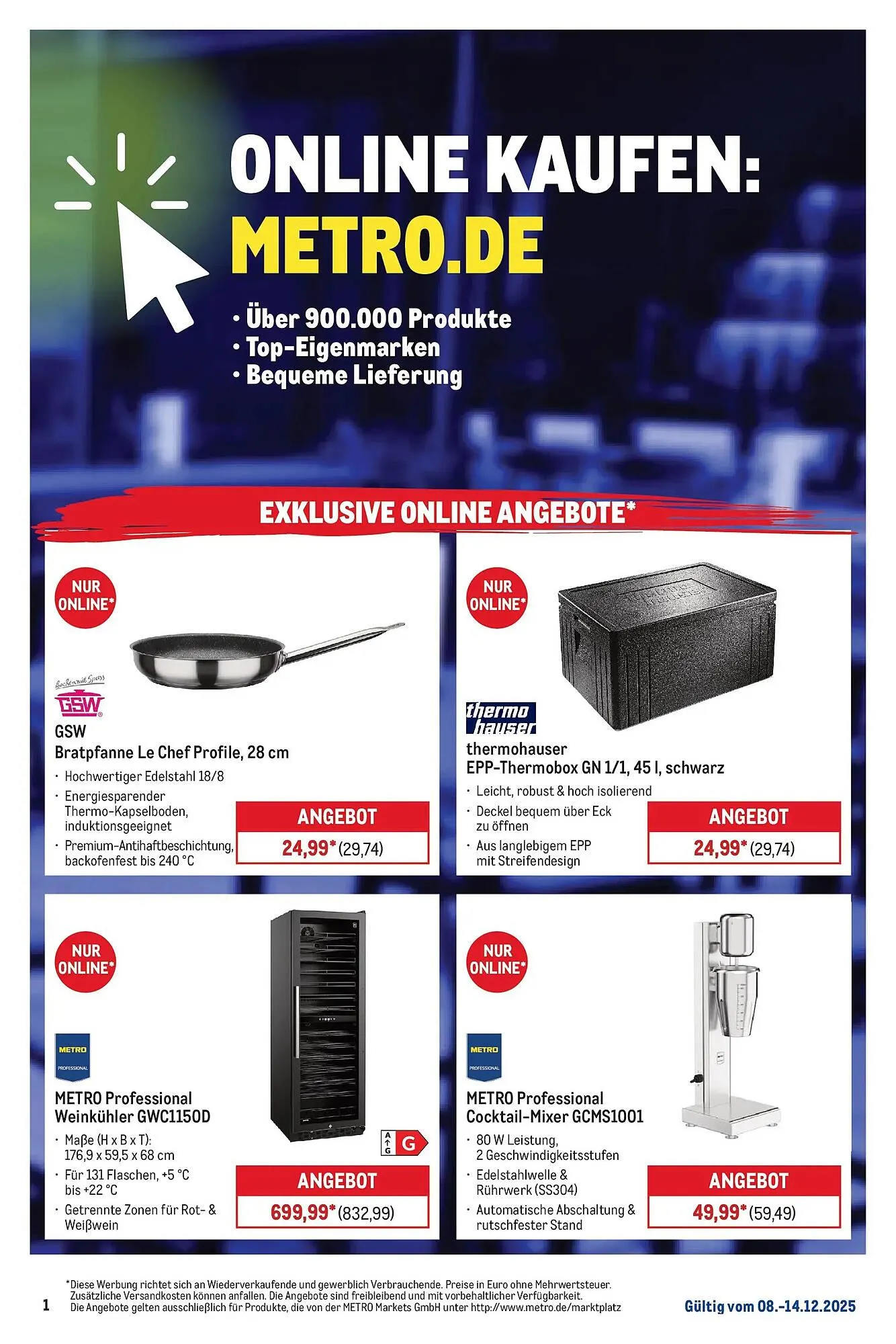 METRO Prospekt von 7. Dezember bis 13. Dezember 2025 - Prospekt seite 1