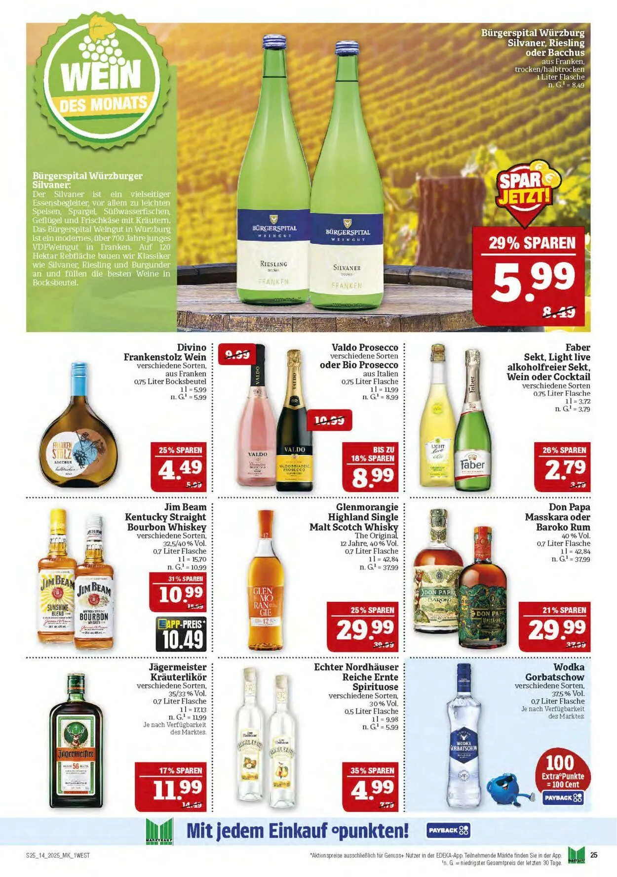 Marktkauf - Nürnberg-Thon Aktueller Prospekt von 31. März bis 5. April 2025 - Prospekt seite 25