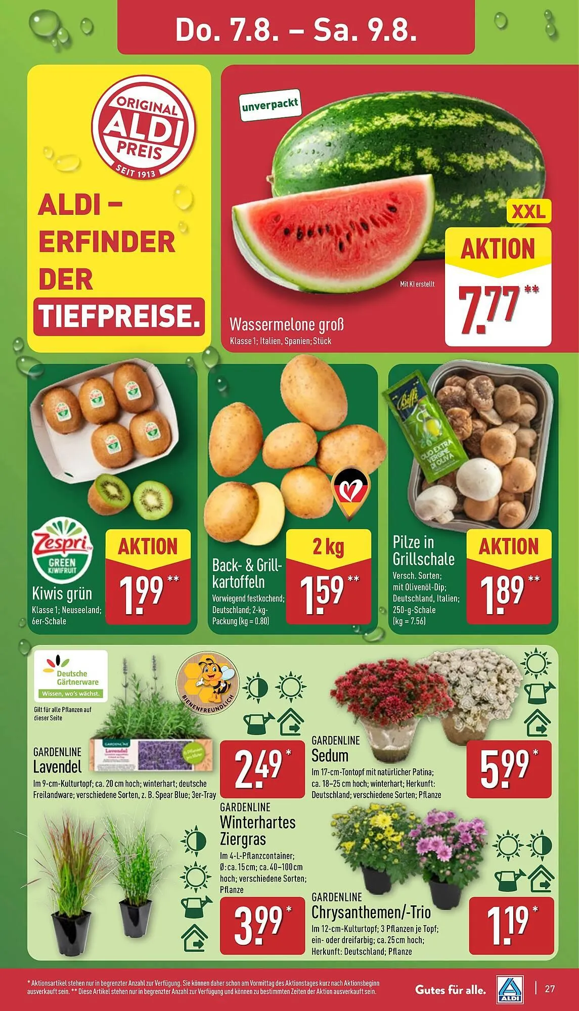 Aldi Nord Prospekt von 4. August bis 9. August 2025 - Prospekt seite 27