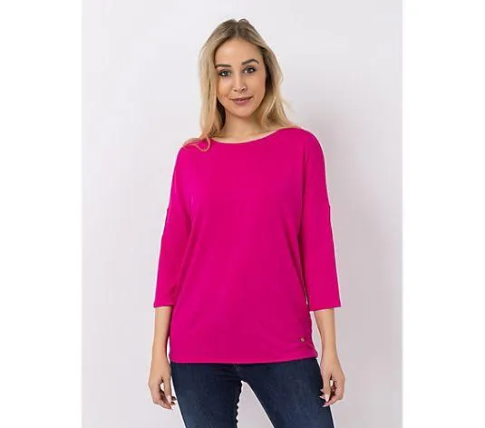 EVA LUTZ Shirt, 3/4-Arm Rundhalsausschnitt Jersey leger weit