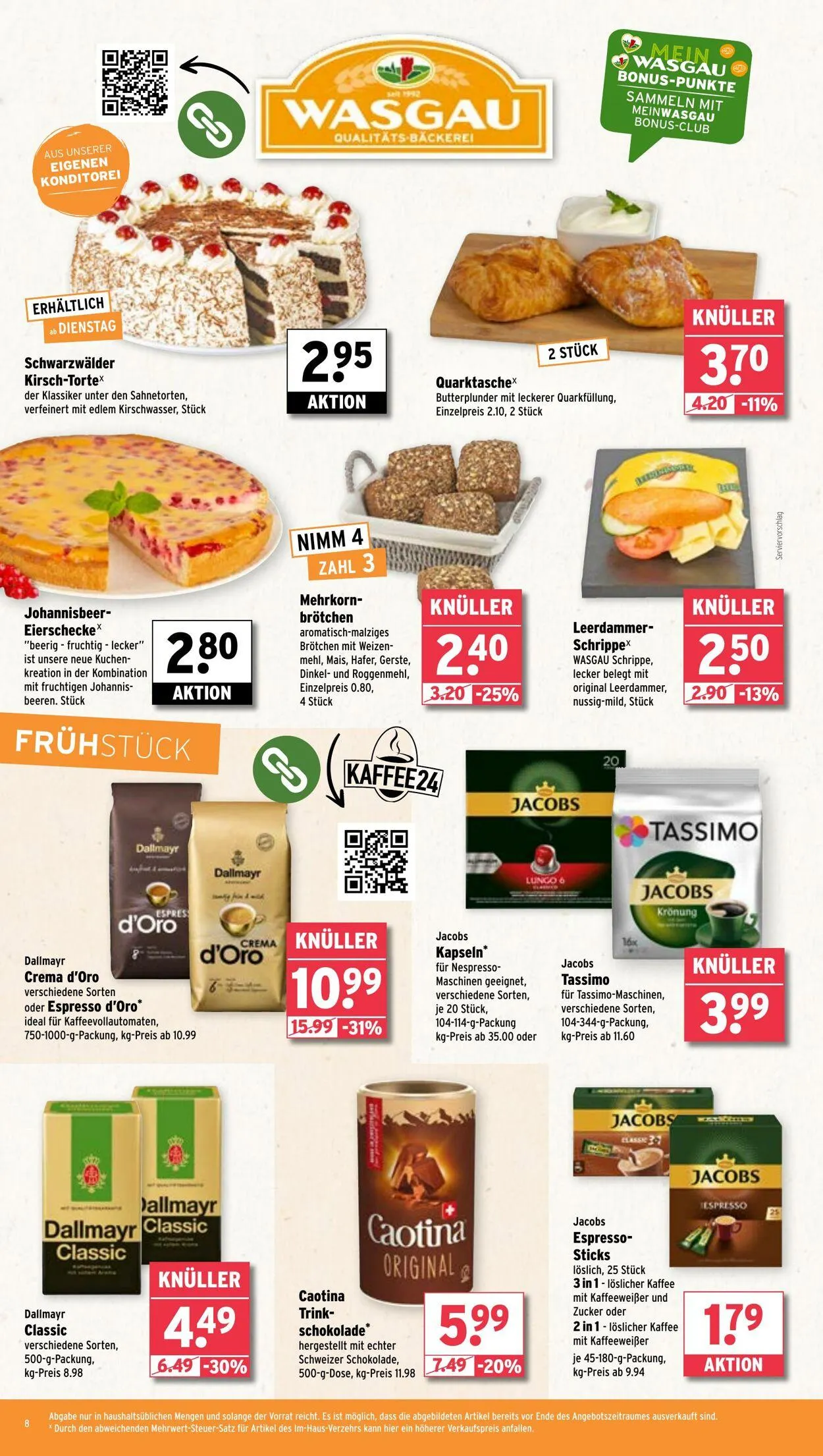 WASGAU Aktueller Prospekt von 10. August bis 24. August 2025 - Prospekt seite 8