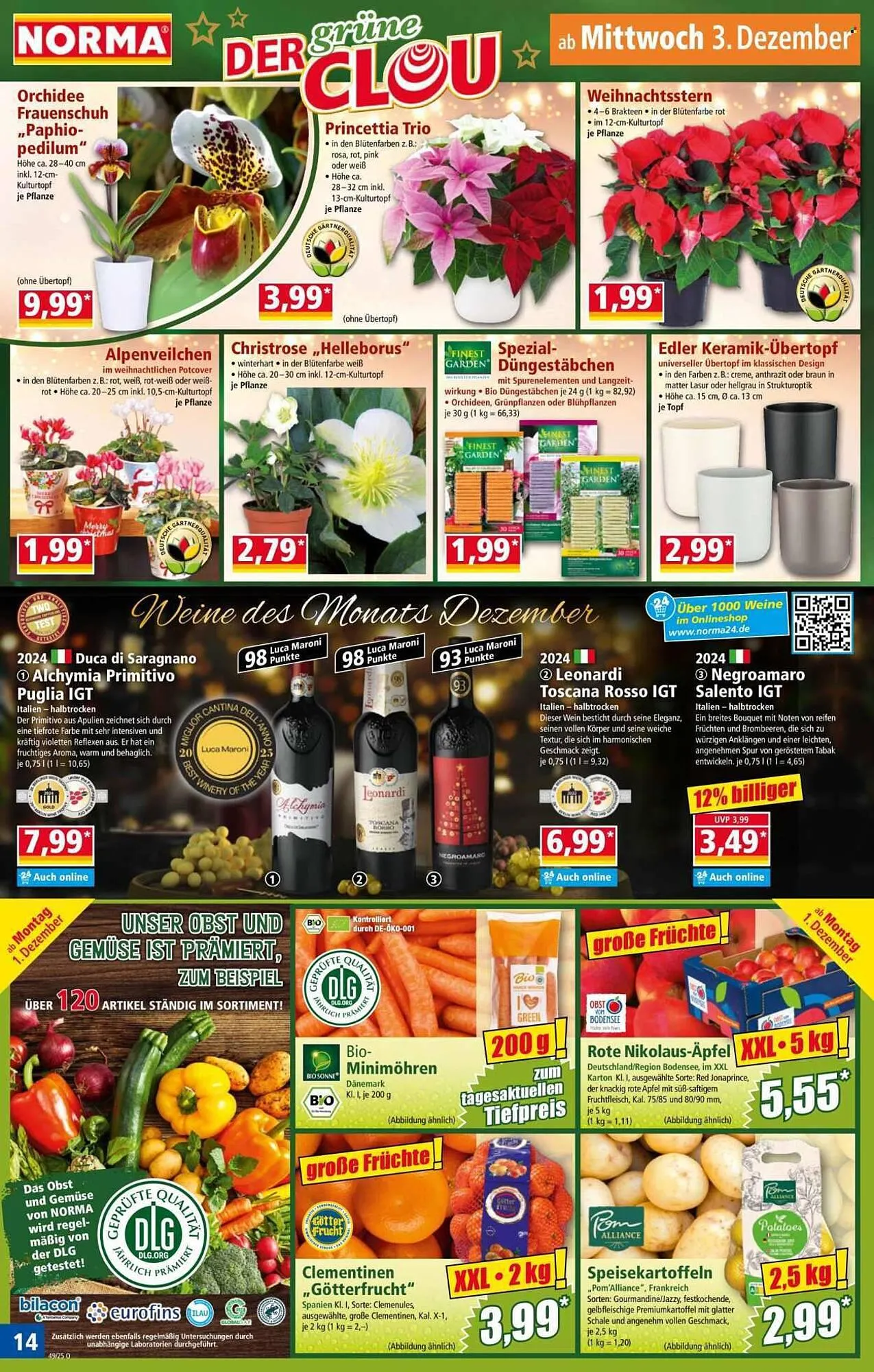 Norma Prospekt von 1. Dezember bis 7. Dezember 2025 - Prospekt seite 14