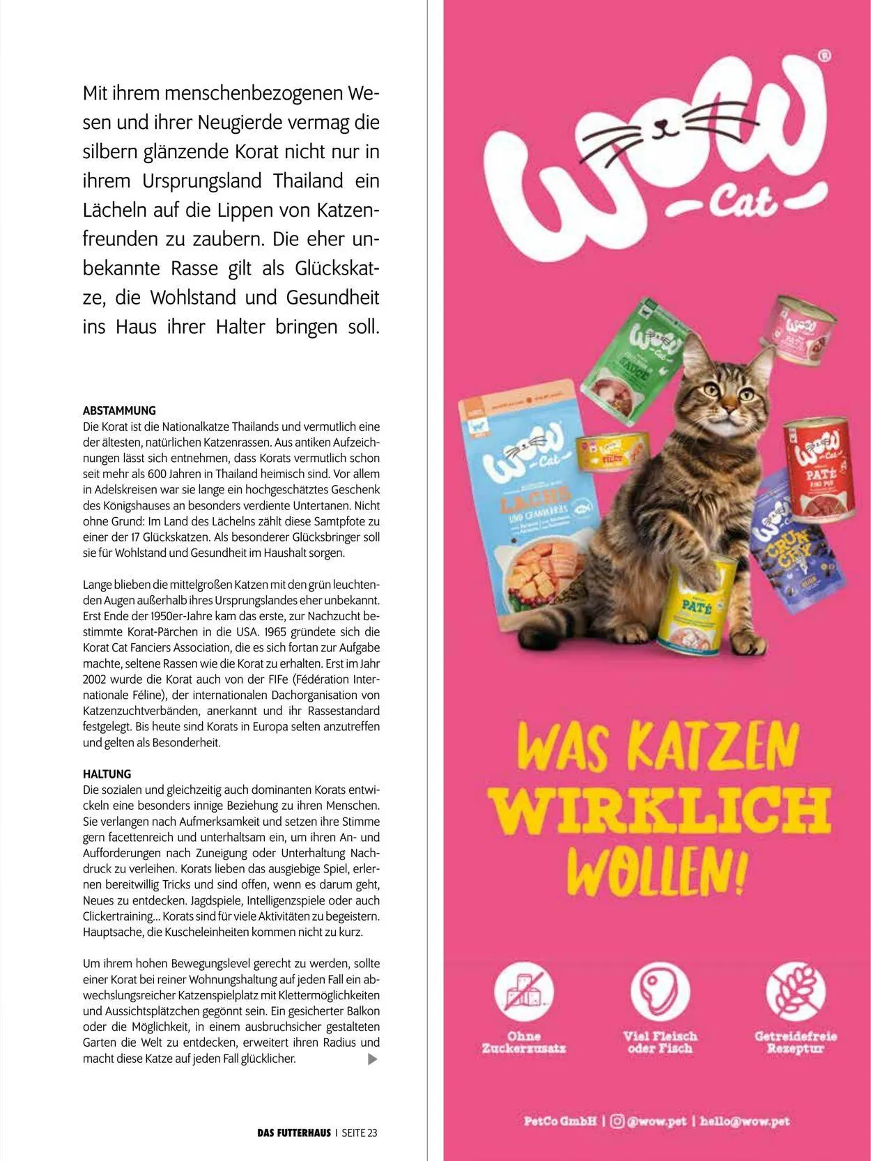 Futterhaus Aktueller Prospekt von 1. Oktober bis 31. Oktober 2025 - Prospekt seite 23