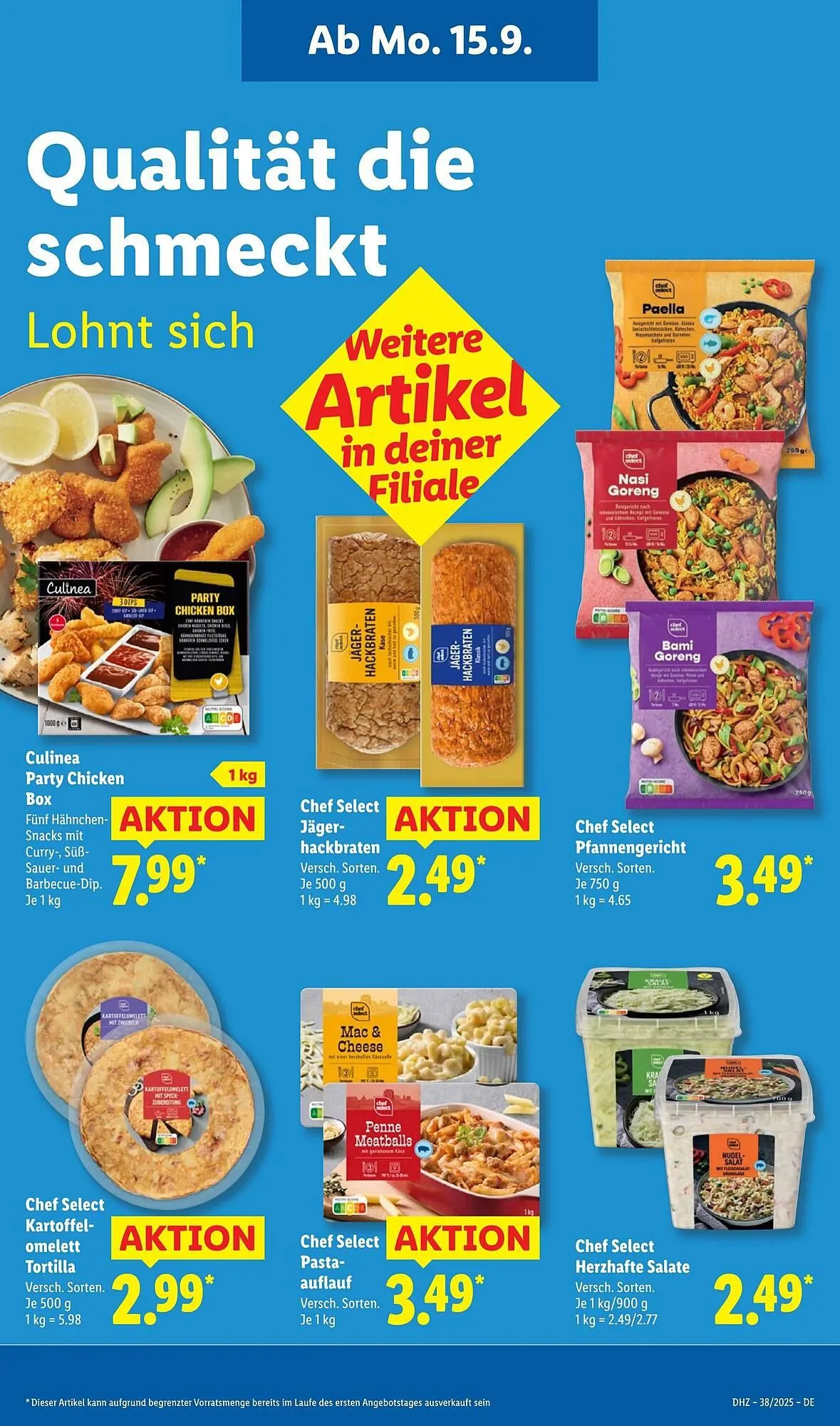 Lidl Prospekt von 15. September bis 21. September 2025 - Prospekt seite 9