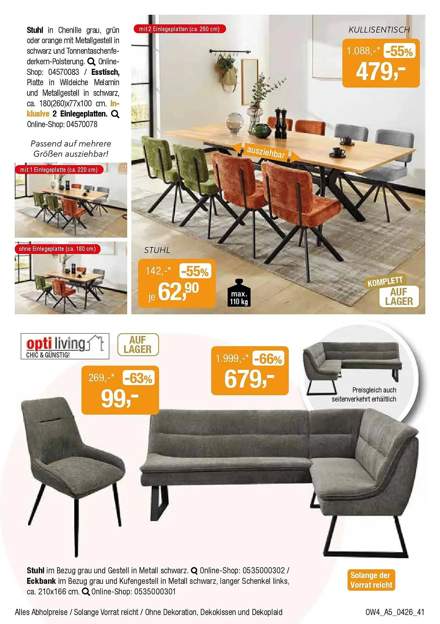 Opti Wohnwelt Prospekt von 1. April bis 18. April 2026 - Prospekt seite 41