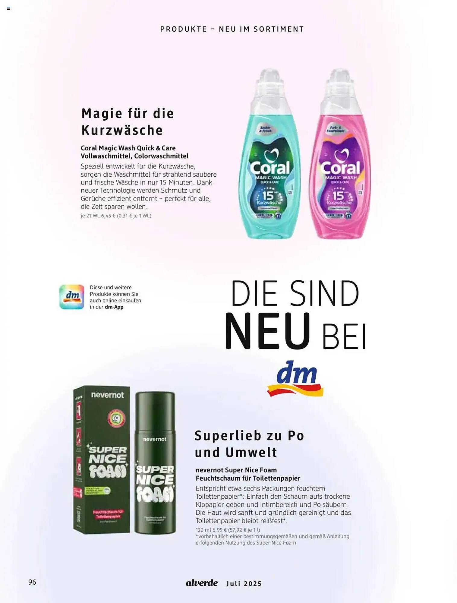 dm drogerie Prospekt von 1. Juli bis 31. Juli 2025 - Prospekt seite 96
