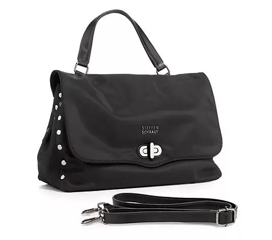 Wählen Sie Ihre Variante: STEFFEN SCHRAUT Henkeltasche Nietenbesatz div. Fächer verst. Schulterriemen