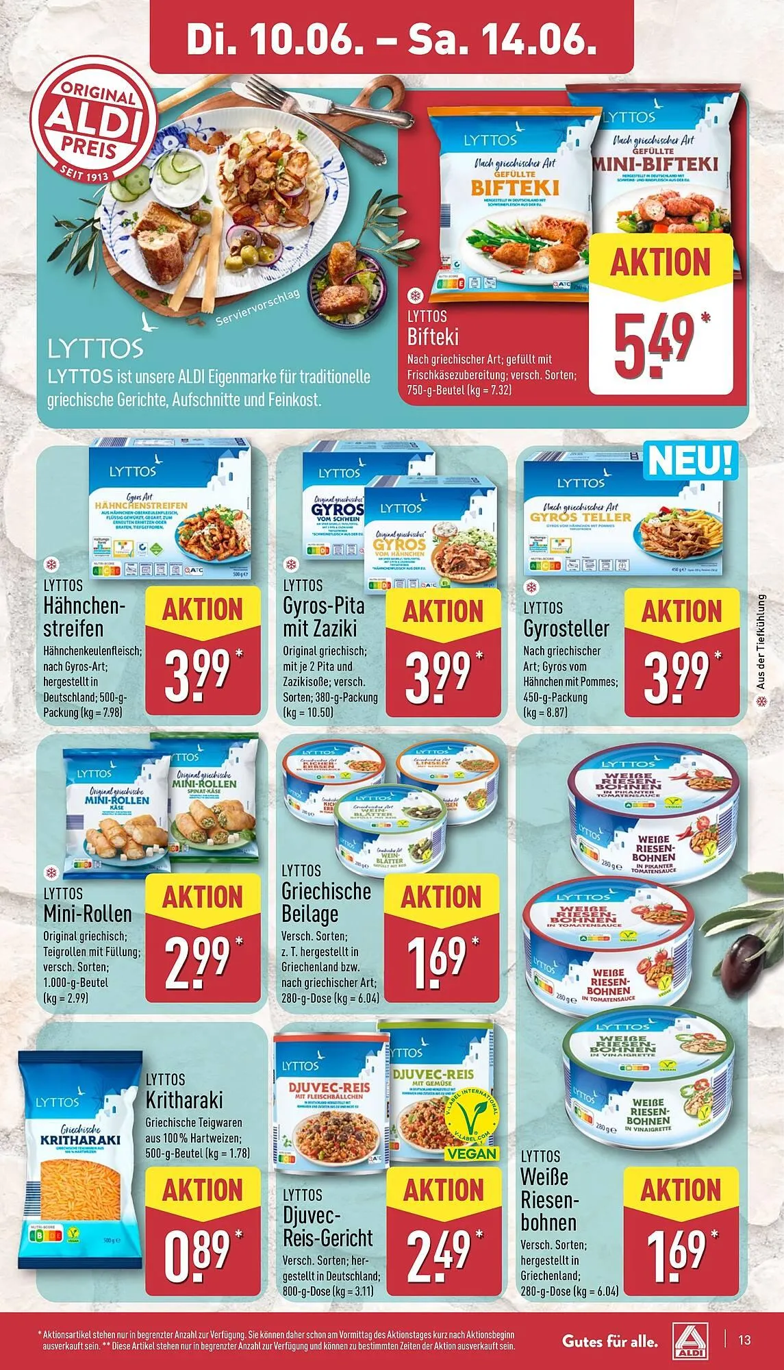 Aldi Nord Prospekt von 10. Juni bis 14. Juni 2025 - Prospekt seite 13