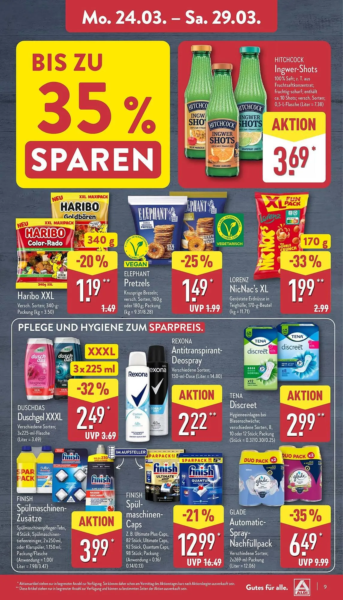 Aldi Nord Prospekt von 24. März bis 29. März 2025 - Prospekt seite 9