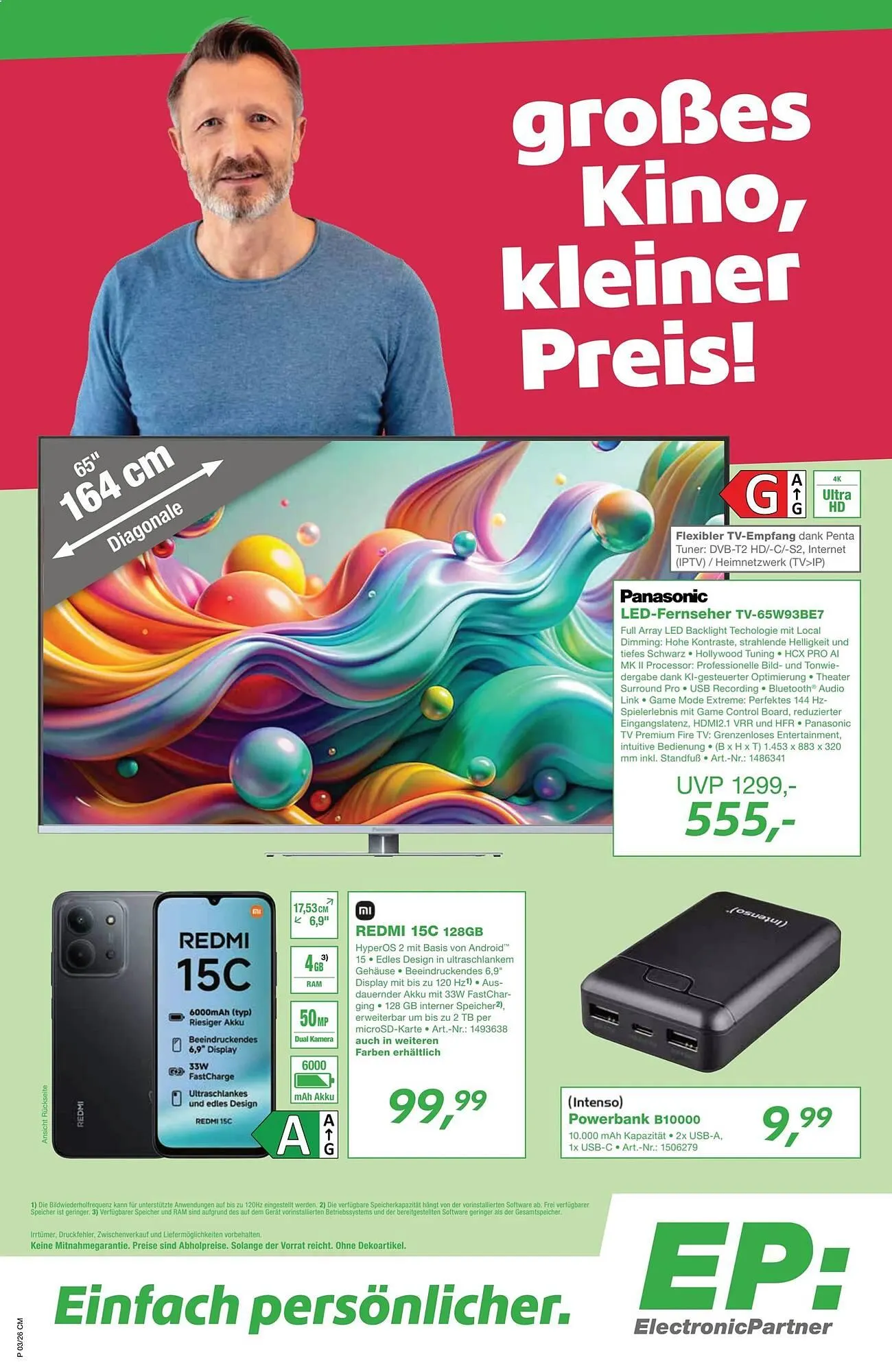 EP Prospekt von 27. Februar bis 15. März 2026 - Prospekt seite 1