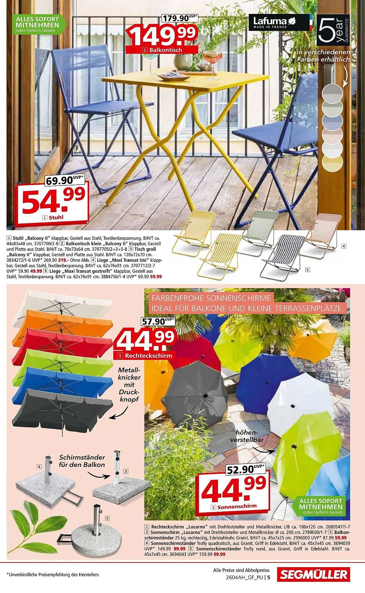 Segmüller Prospekt von 11. April bis 2. Mai 2026 - Prospekt seite 5