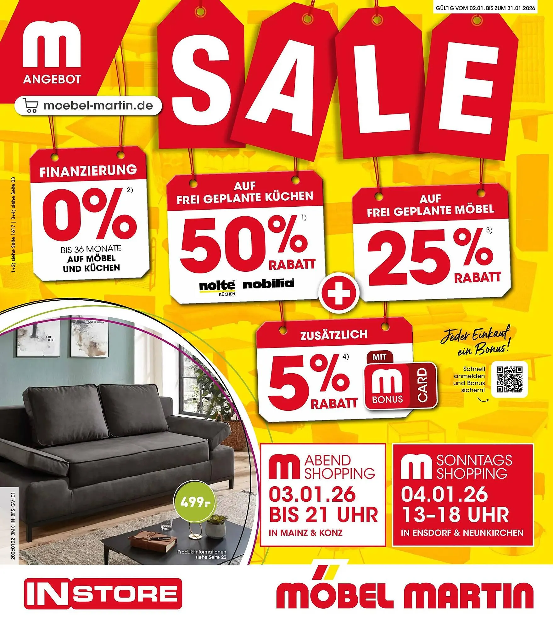 Möbel Martin Prospekt von 1. Januar bis 31. Januar 2026 - Prospekt seite 1
