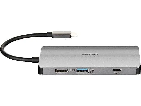 D-LINK DUB-M810 USB Hub, Grau