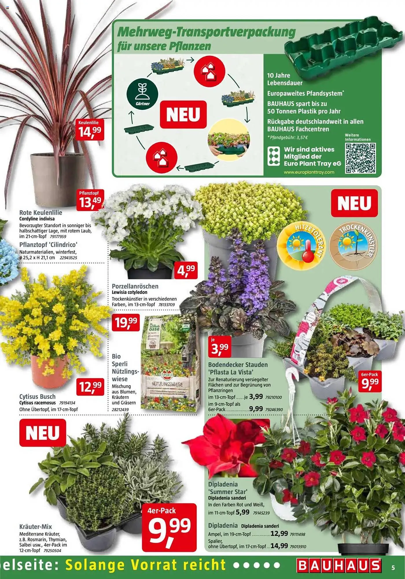 Bauhaus Prospekt von 29. März bis 3. Mai 2025 - Prospekt seite 5