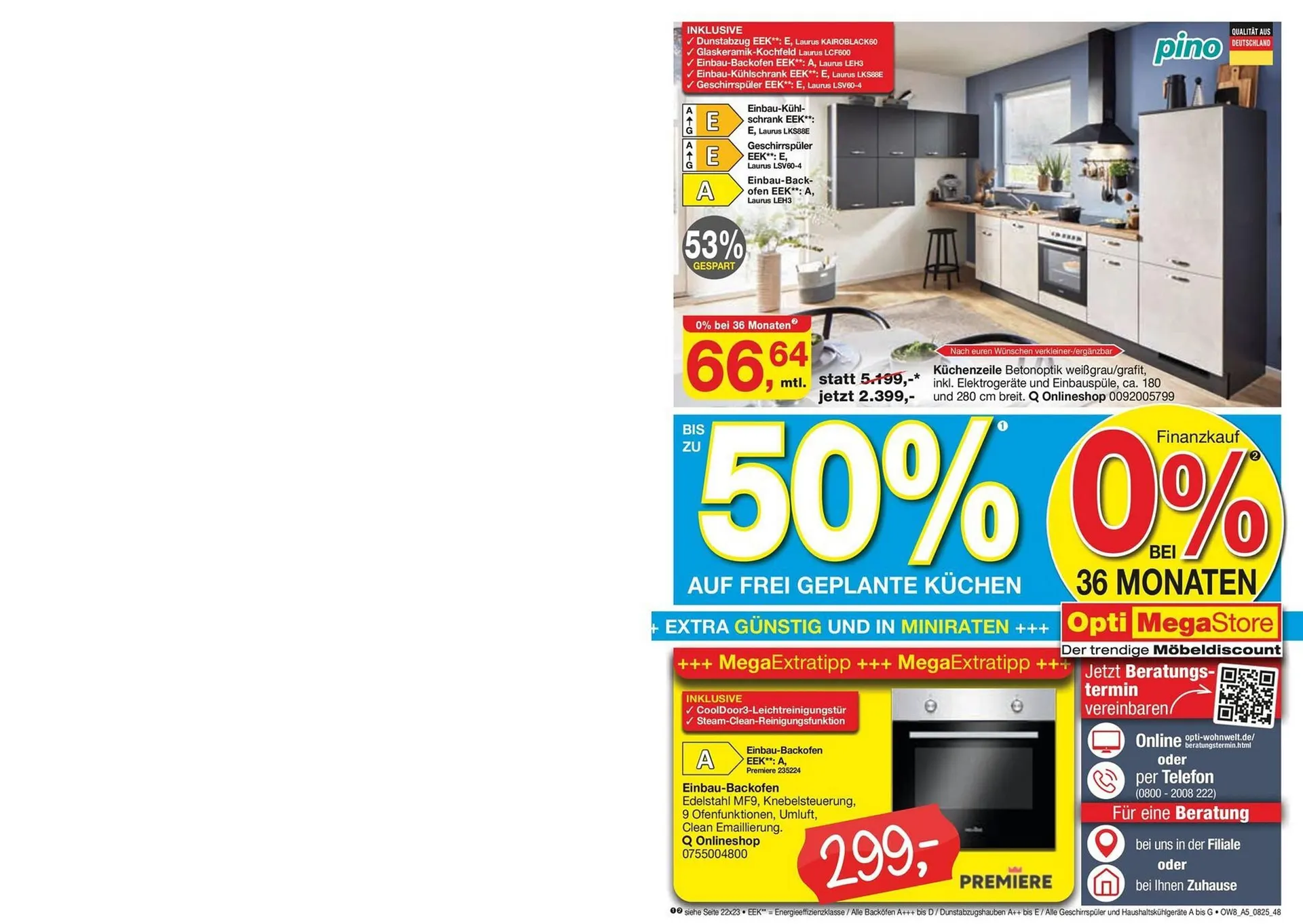 Opti Wohnwelt Prospekt von 25. Juli bis 23. August 2025 - Prospekt seite 62