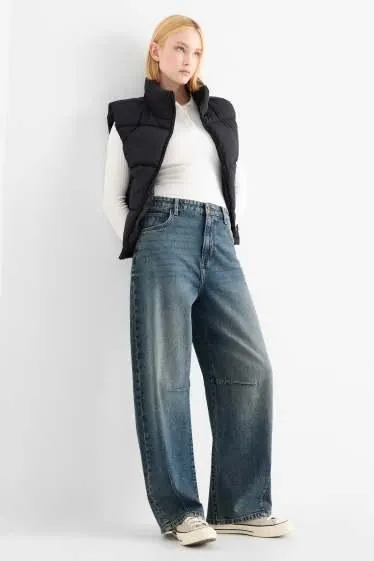 Balloon jeans - mid-rise waist