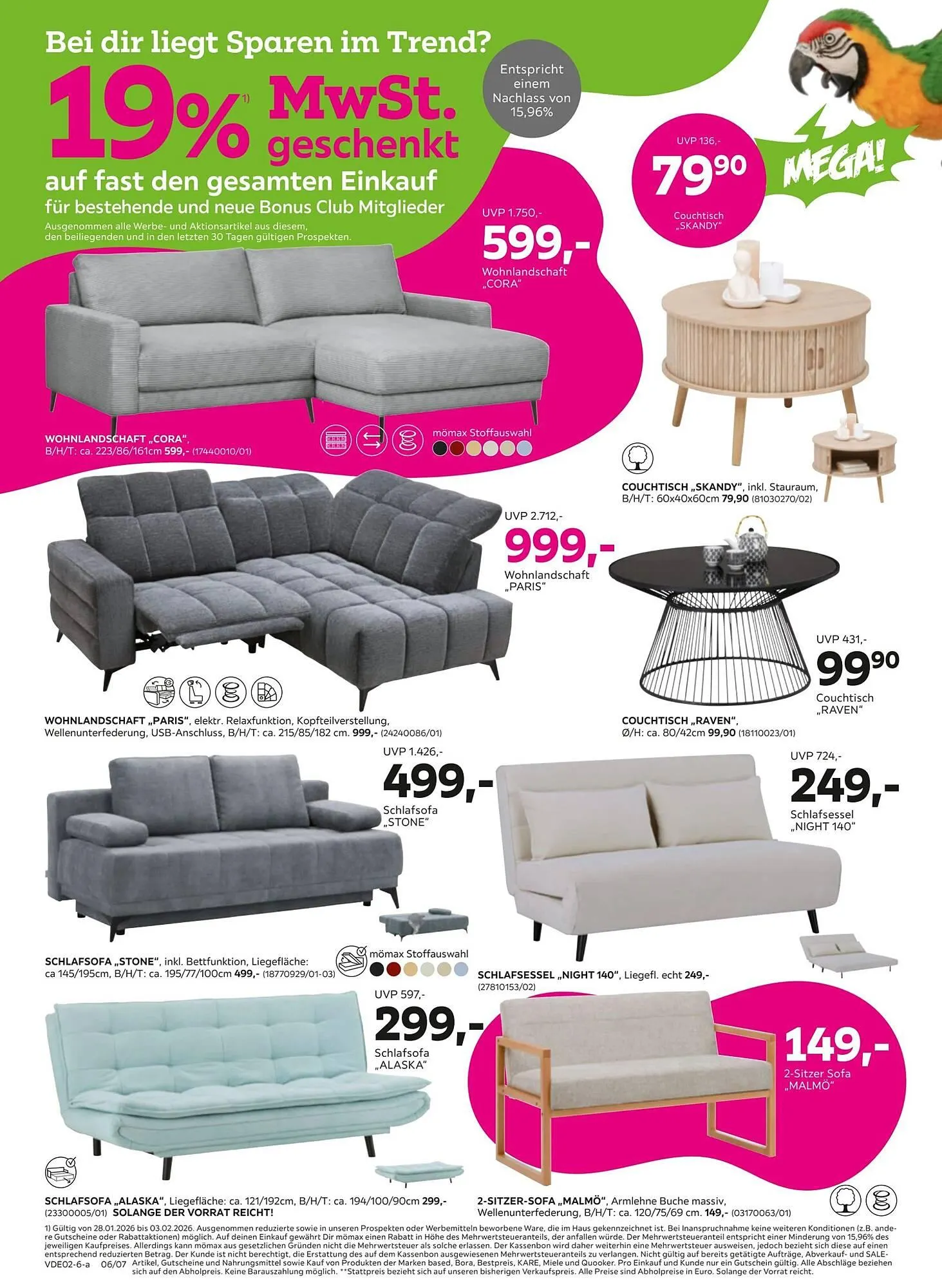 Mömax Prospekt von 26. Januar bis 4. Februar 2026 - Prospekt seite 6