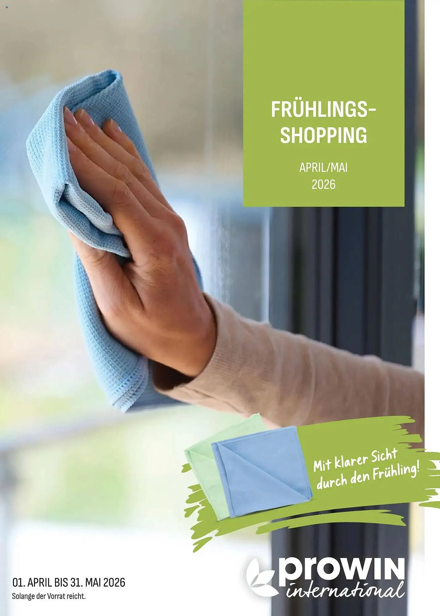 Prowin Katalog von 1. April bis 31. Mai 2026 - Prospekt seite 1