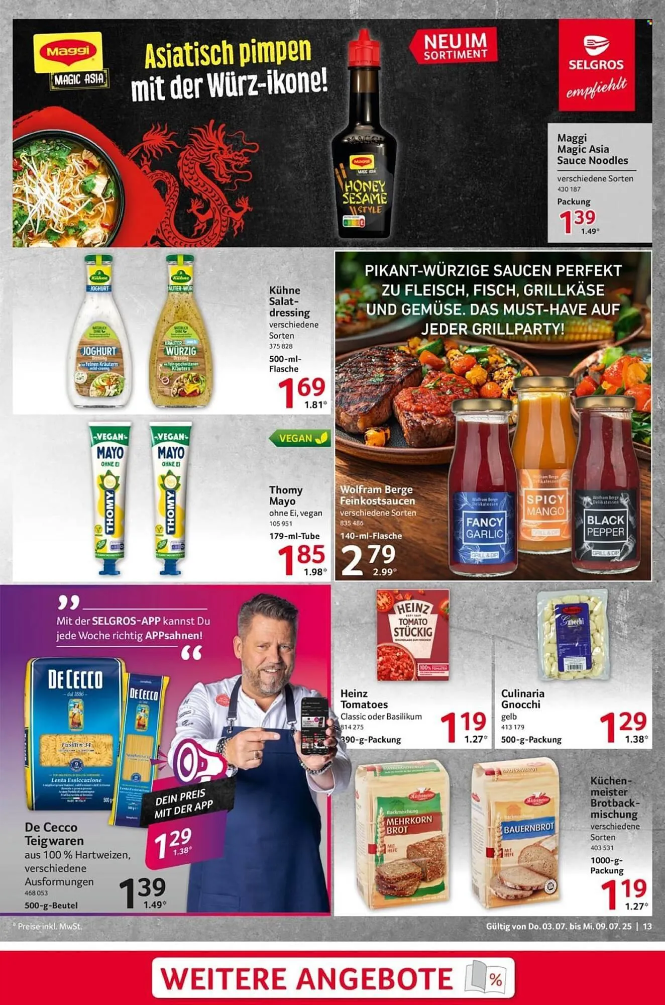 Selgros Prospekt von 3. Juli bis 9. Juli 2025 - Prospekt seite 13