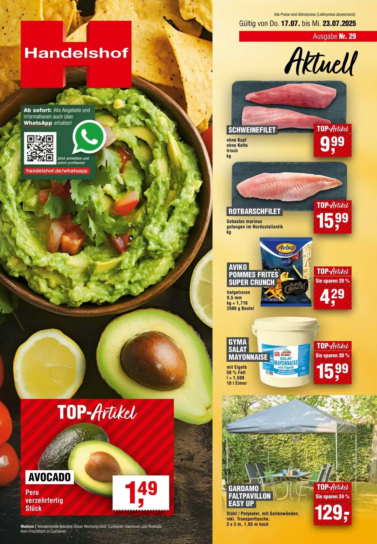 Handelshof von 16. Juli bis 30. Juli 2025 - Prospekt seite 1