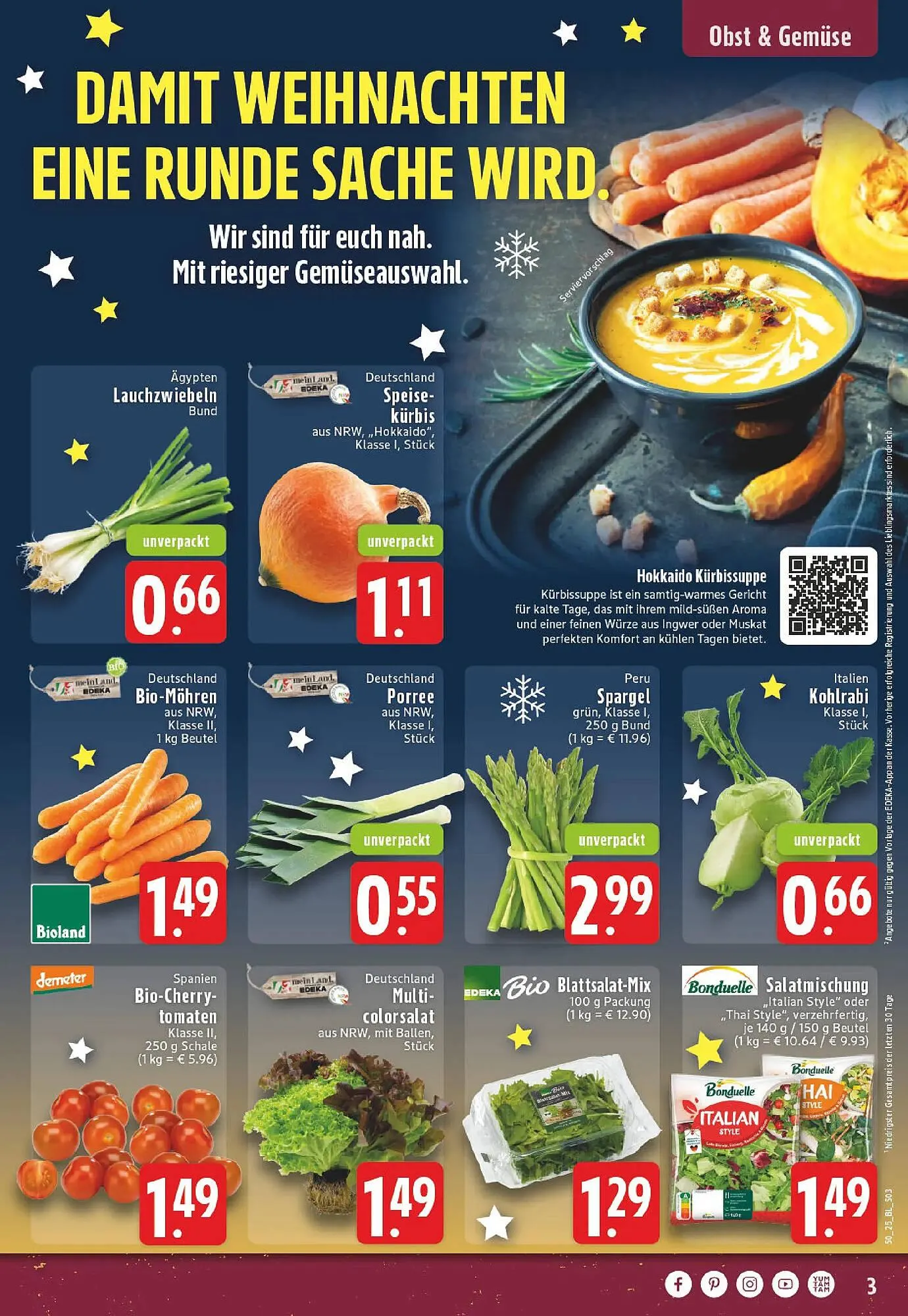 Edeka Prospekt von 8. Dezember bis 13. Dezember 2025 - Prospekt seite 3