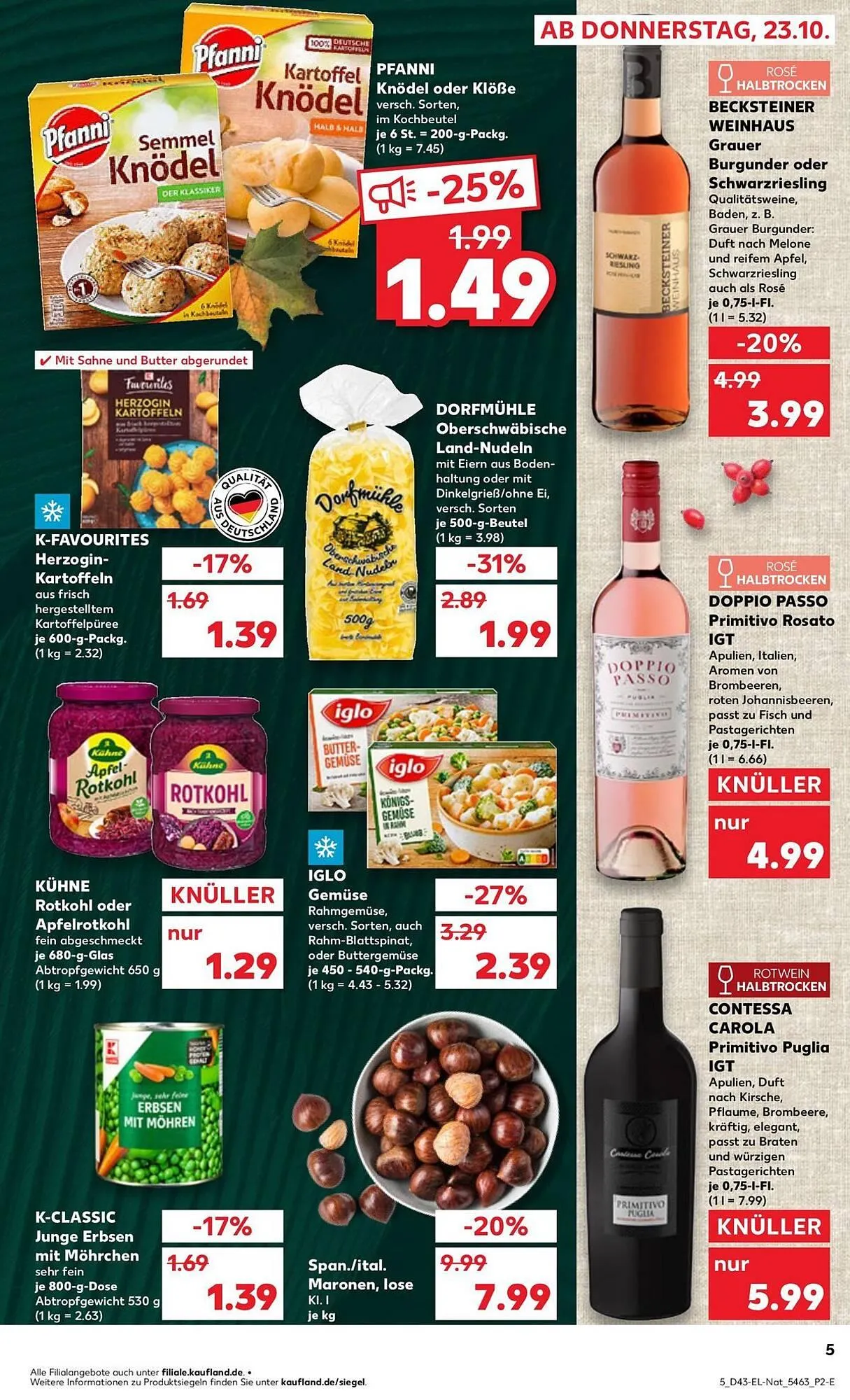 Kaufland Prospekt von 23. Oktober bis 29. Oktober 2025 - Prospekt seite 5