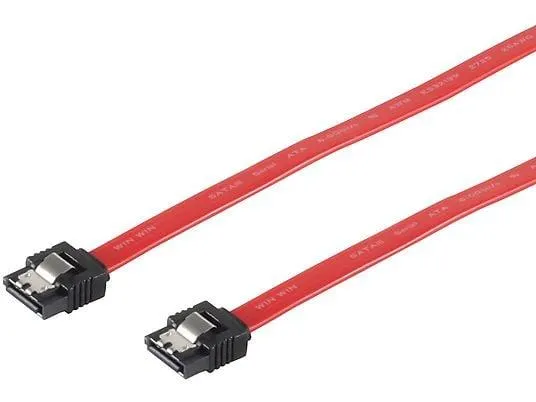KABELBUDE SATA-III-Kabel 3/6Gps. St./St. Befestigung 0,5m SATA Kabel, Rot