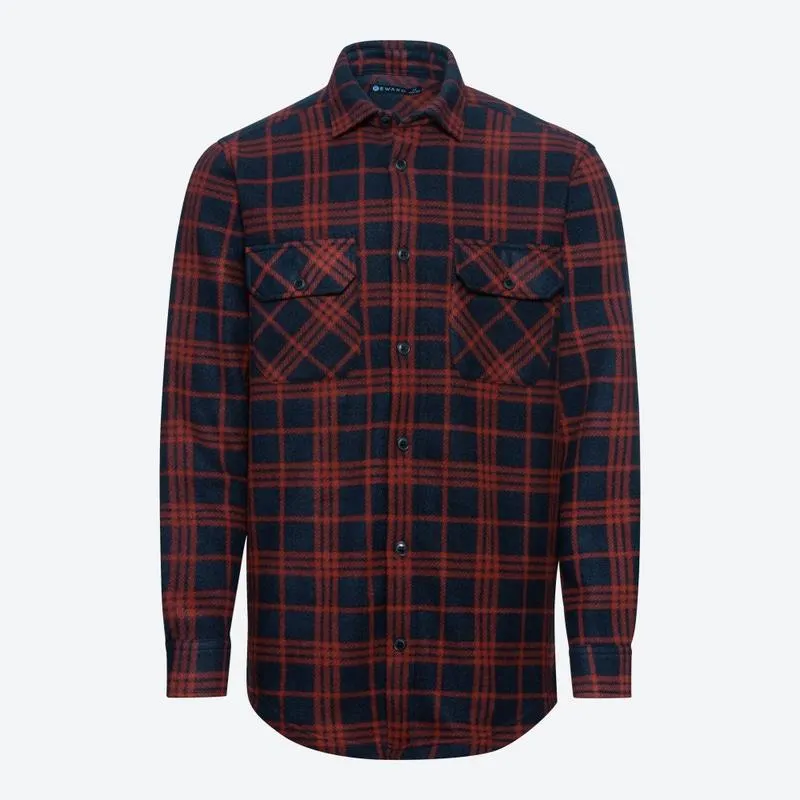 Herren-Polarfleece-Hemd mit Karomuster