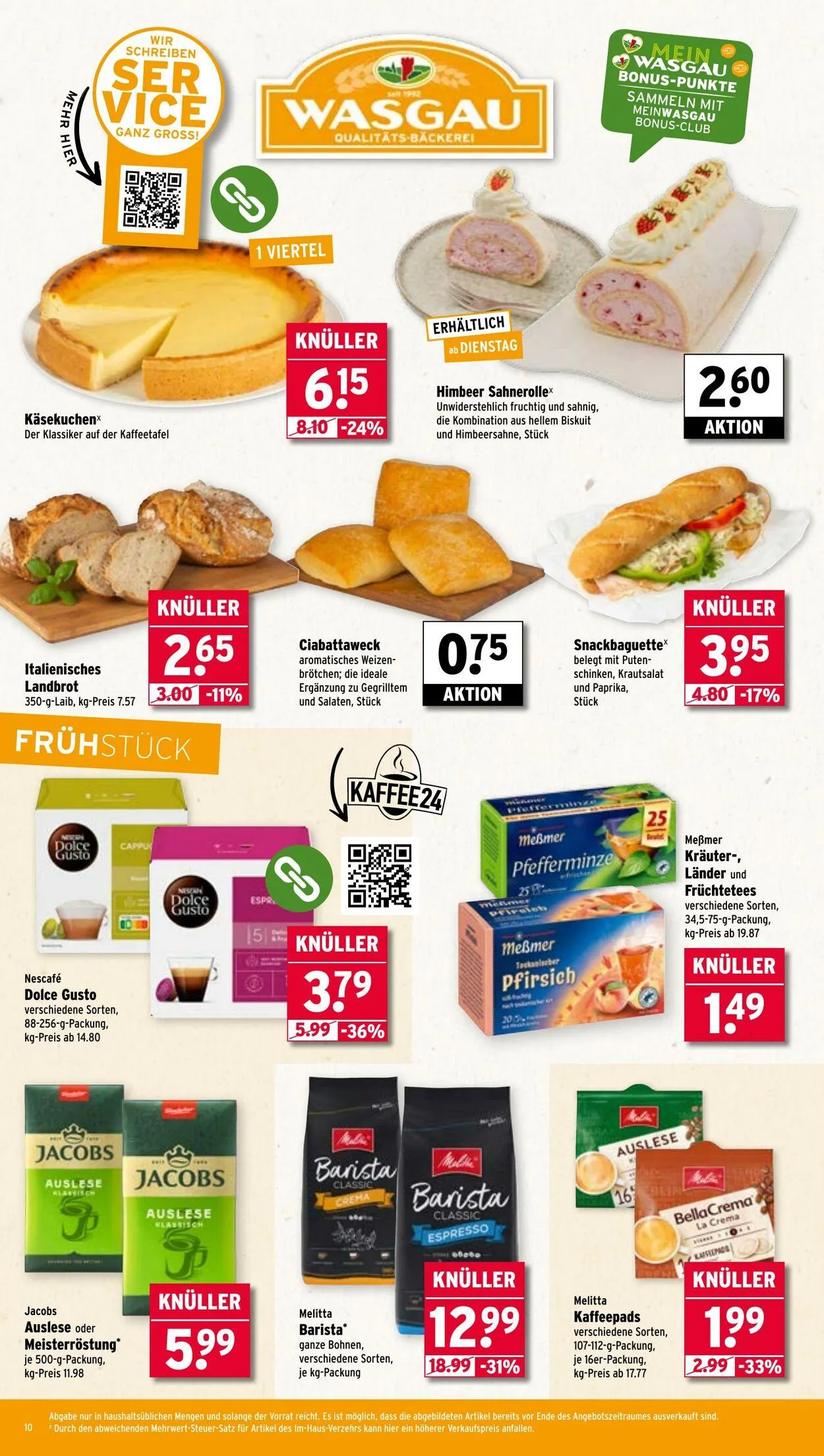 Wasgau von 11. August bis 16. August 2025 - Prospekt seite 10