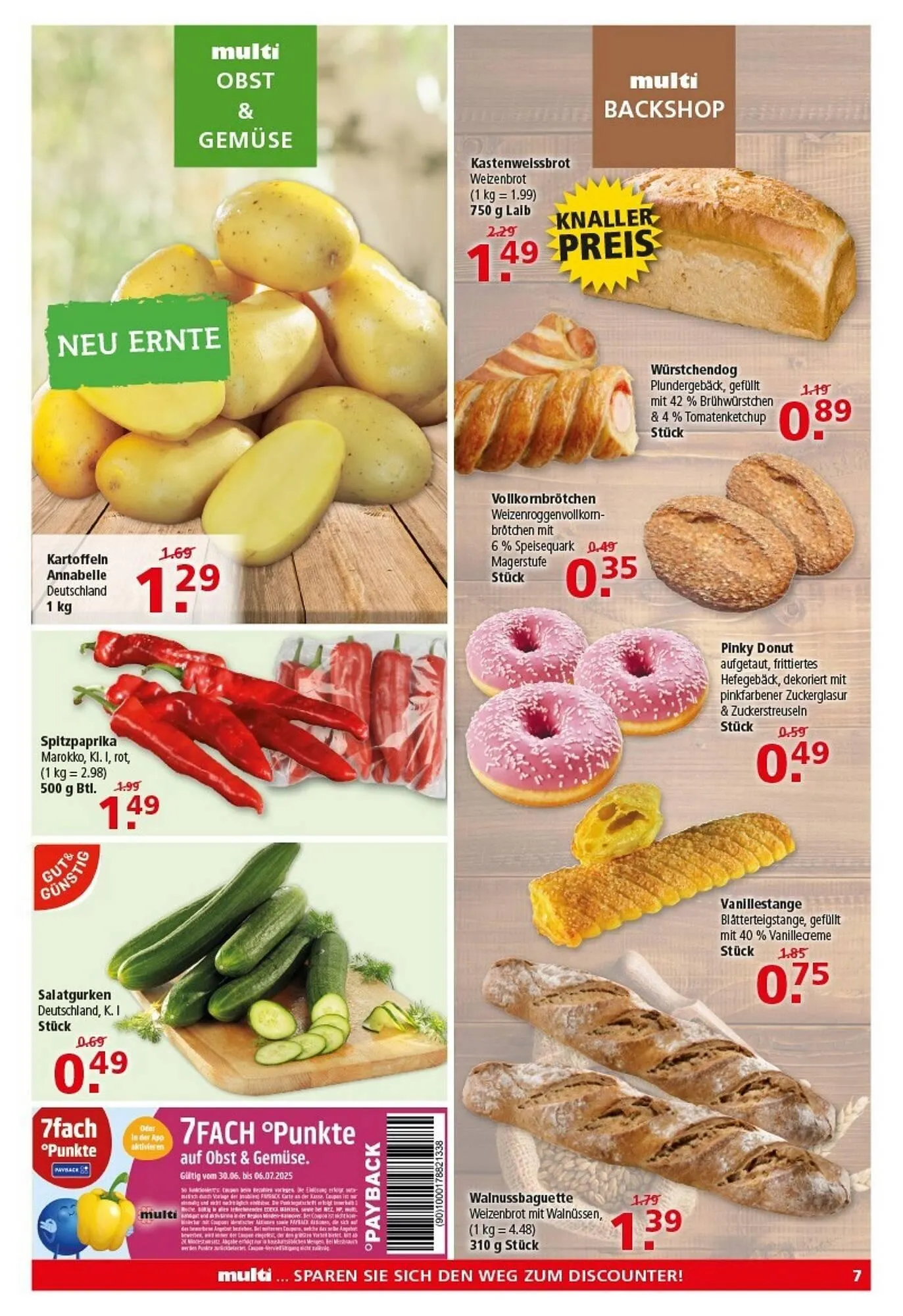 Multi Markt Prospekt von 30. Juni bis 5. Juli 2025 - Prospekt seite 7