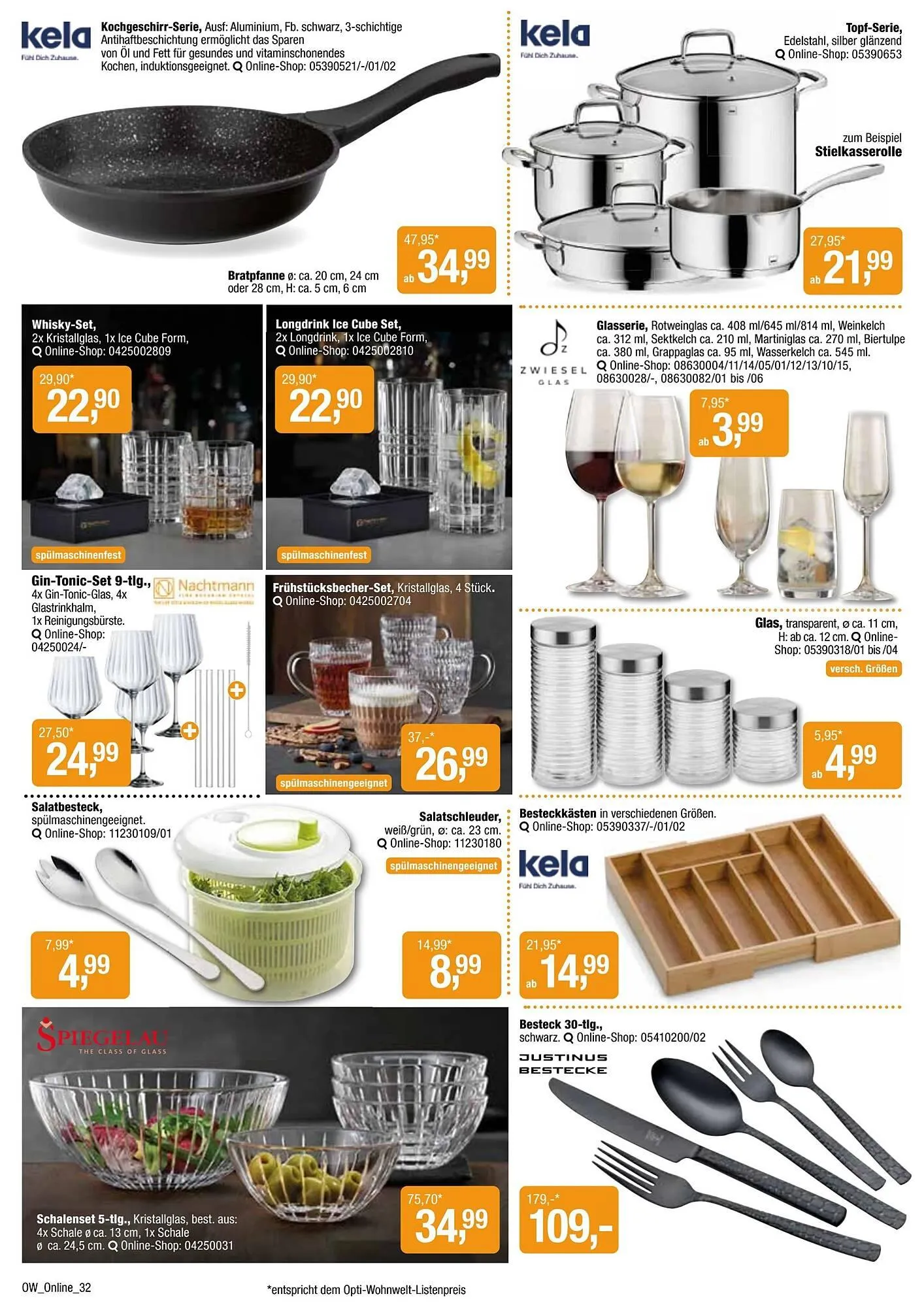 Opti Wohnwelt Prospekt von 13. April bis 24. April 2025 - Prospekt seite 32