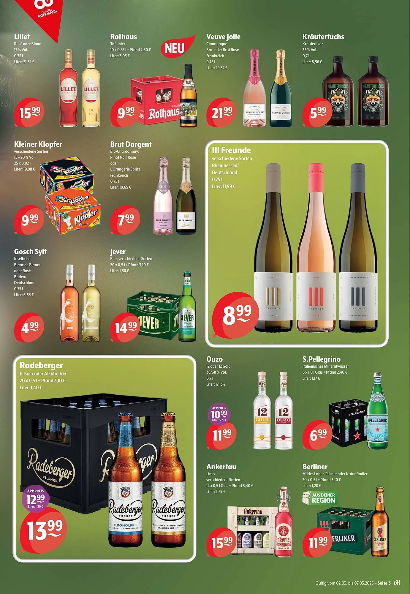 Getränke Hoffmann Prospekt von 2. März bis 7. März 2026 - Prospekt seite 3