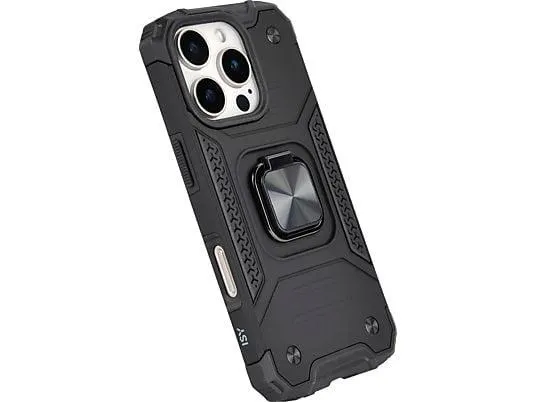 ISY ISC-6107 Rugged Case, Backcover, Apple, iPhone 16 Pro, Schwarz