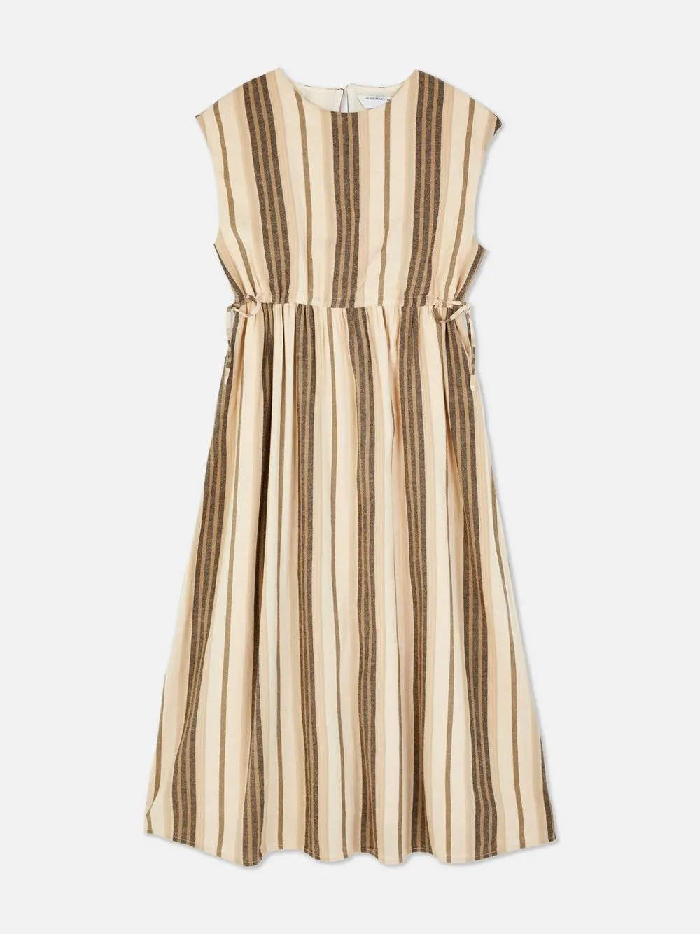 „The Edit“ Kleid mit rustikalem Streifenmuster