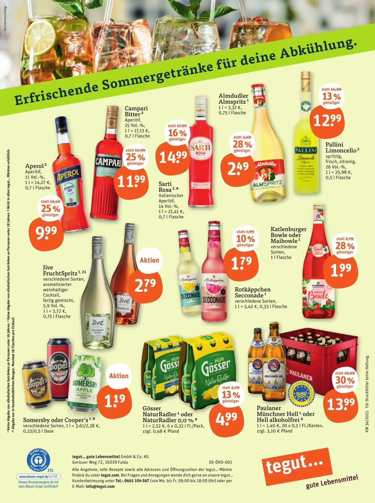 Tegut Aktueller Prospekt von 11. August bis 17. August 2025 - Prospekt seite 23