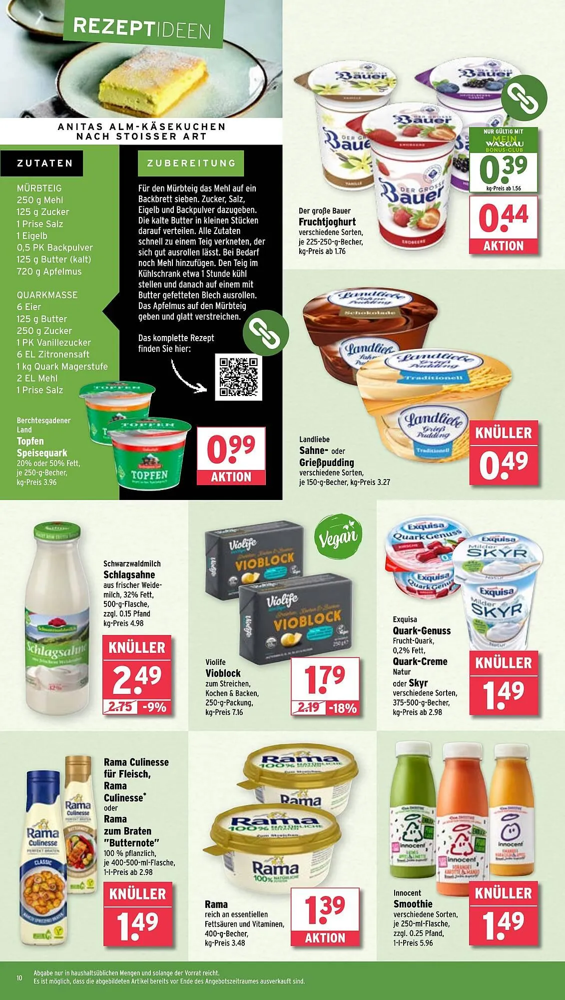 Wasgau Prospekt von 16. Juni bis 21. Juni 2025 - Prospekt seite 10