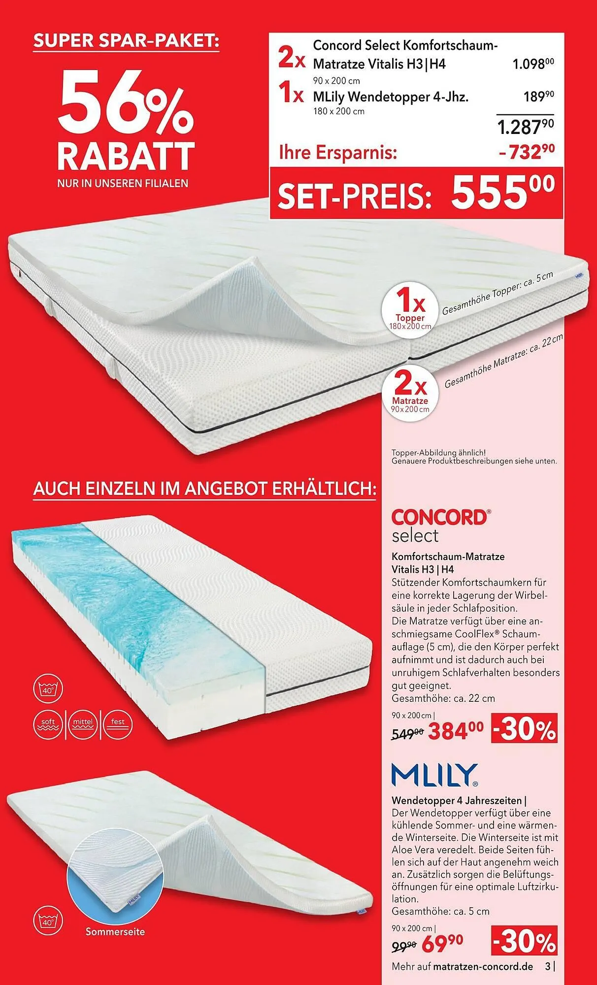 Matratzen Concord Prospekt von 28. Januar bis 24. Februar 2026 - Prospekt seite 3