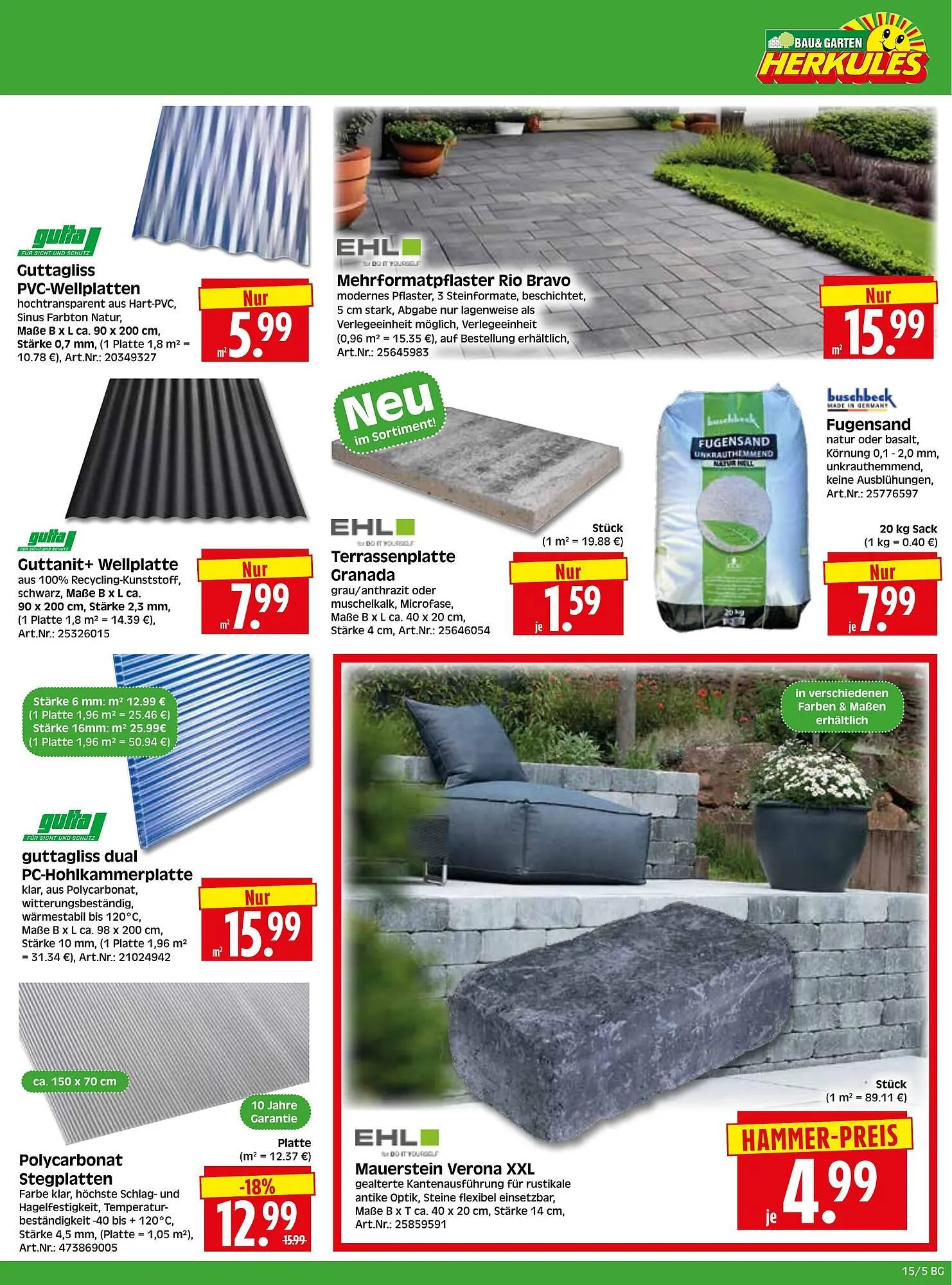 Herkules Baumarkt Prospekt von 7. April bis 11. April 2026 - Prospekt seite 5