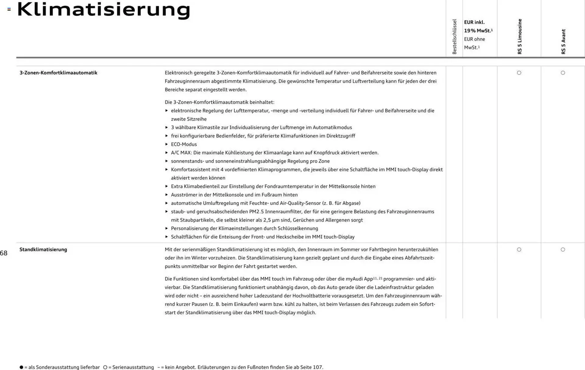 Audi Prospekt von 1. April bis 1. April 2027 - Prospekt seite 68
