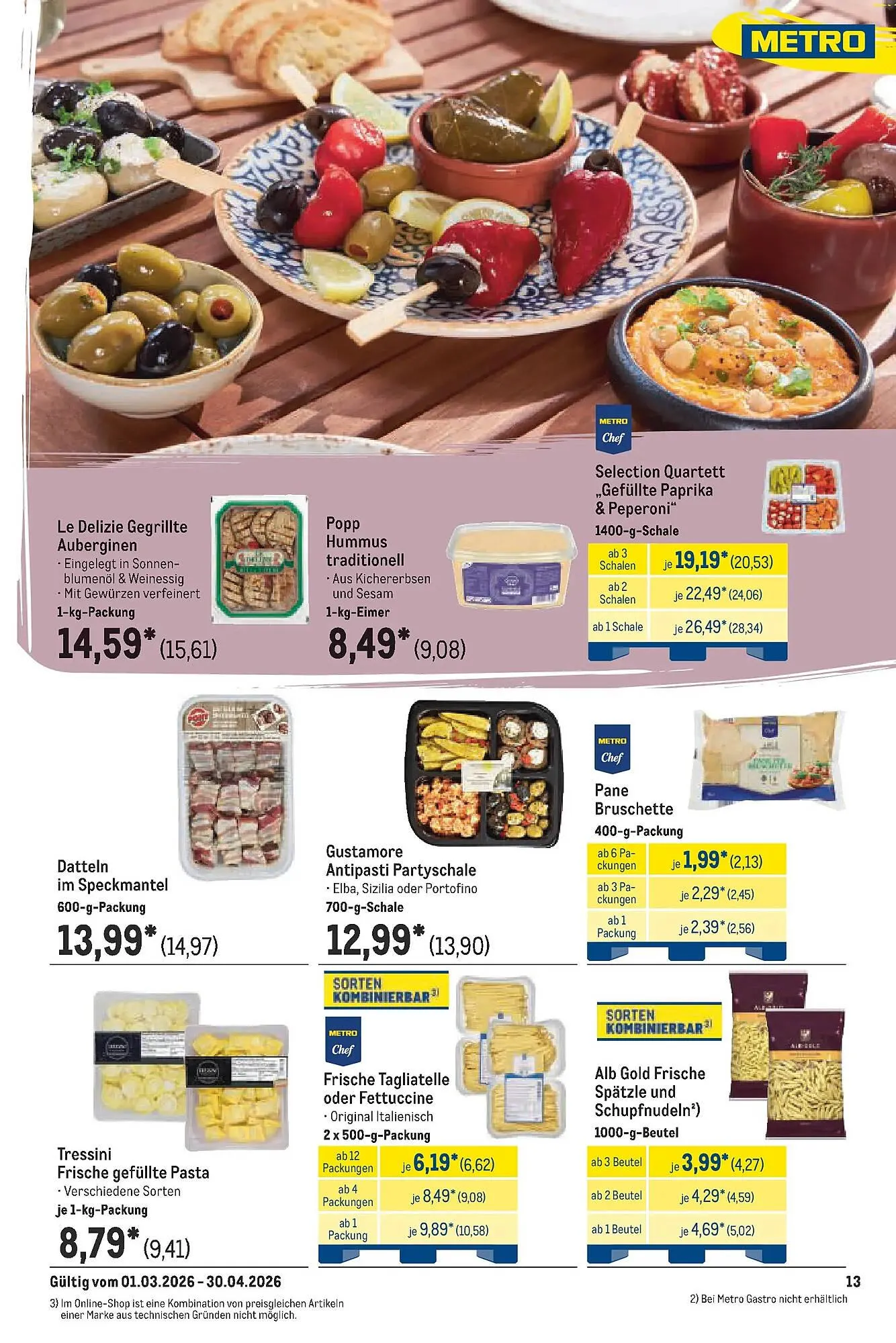 METRO Prospekt von 22. März bis 28. März 2026 - Prospekt seite 13