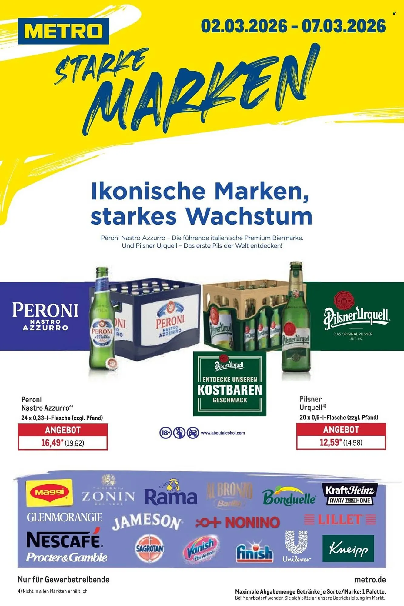 METRO Prospekt von 2. März bis 7. März 2026 - Prospekt seite 1