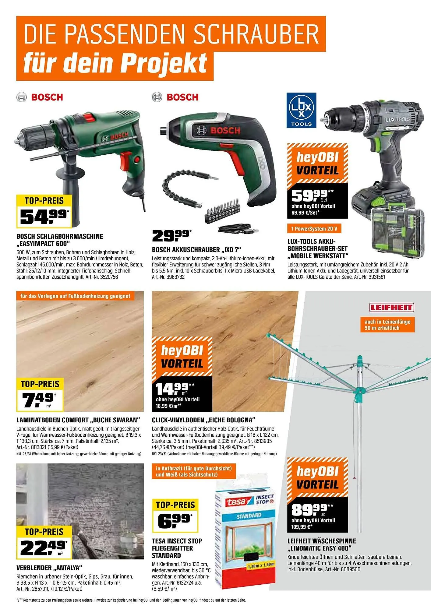 OBI Prospekt von 16. April bis 30. April 2025 - Prospekt seite 20