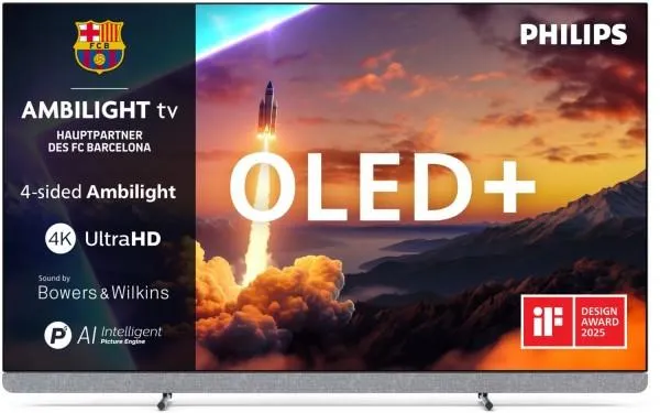 Philips 55OLED910/12 139 cm (55") OLED+ Ambilight TV metall