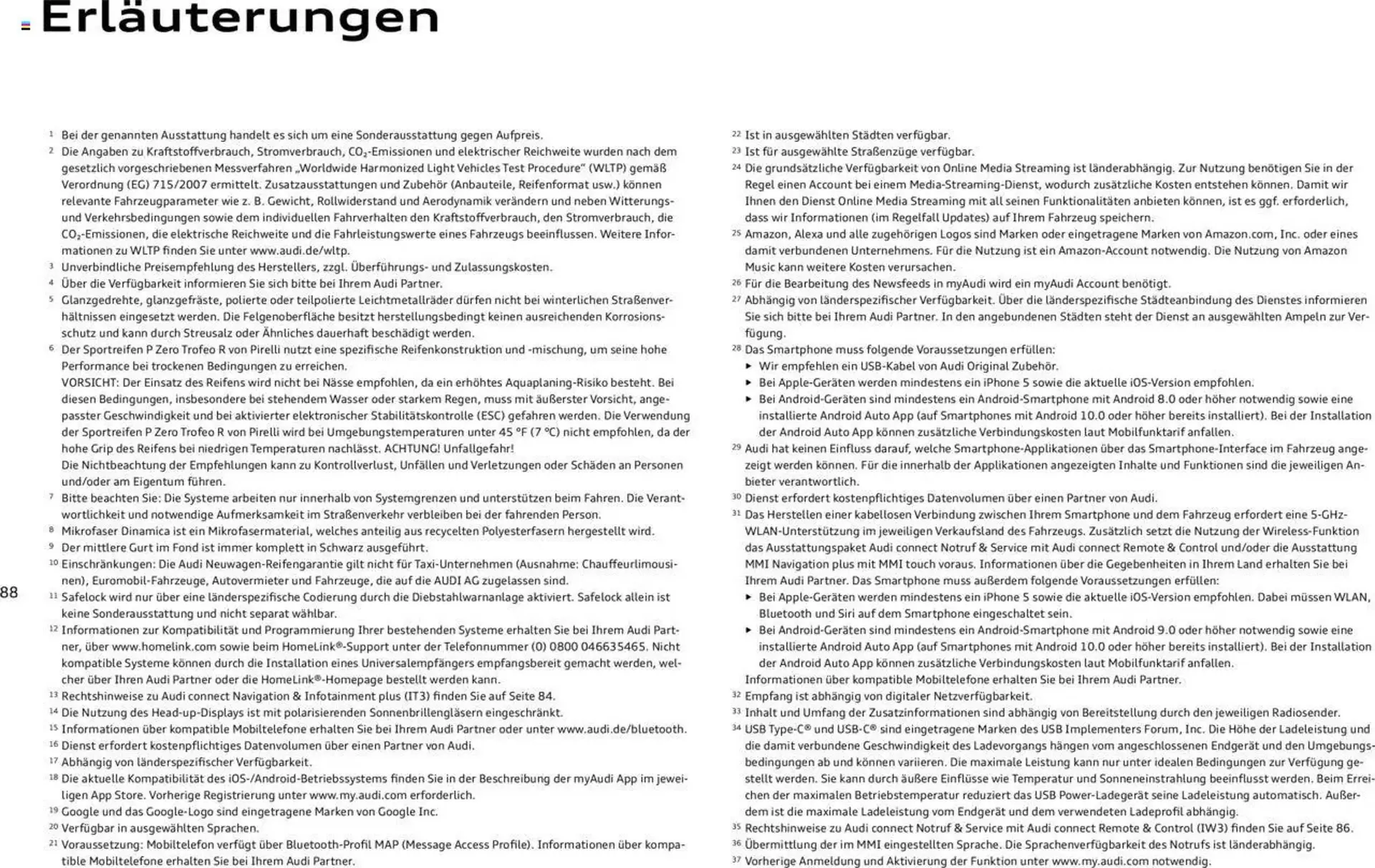 Audi Prospekt von 29. Januar bis 9. Januar 2026 - Prospekt seite 88