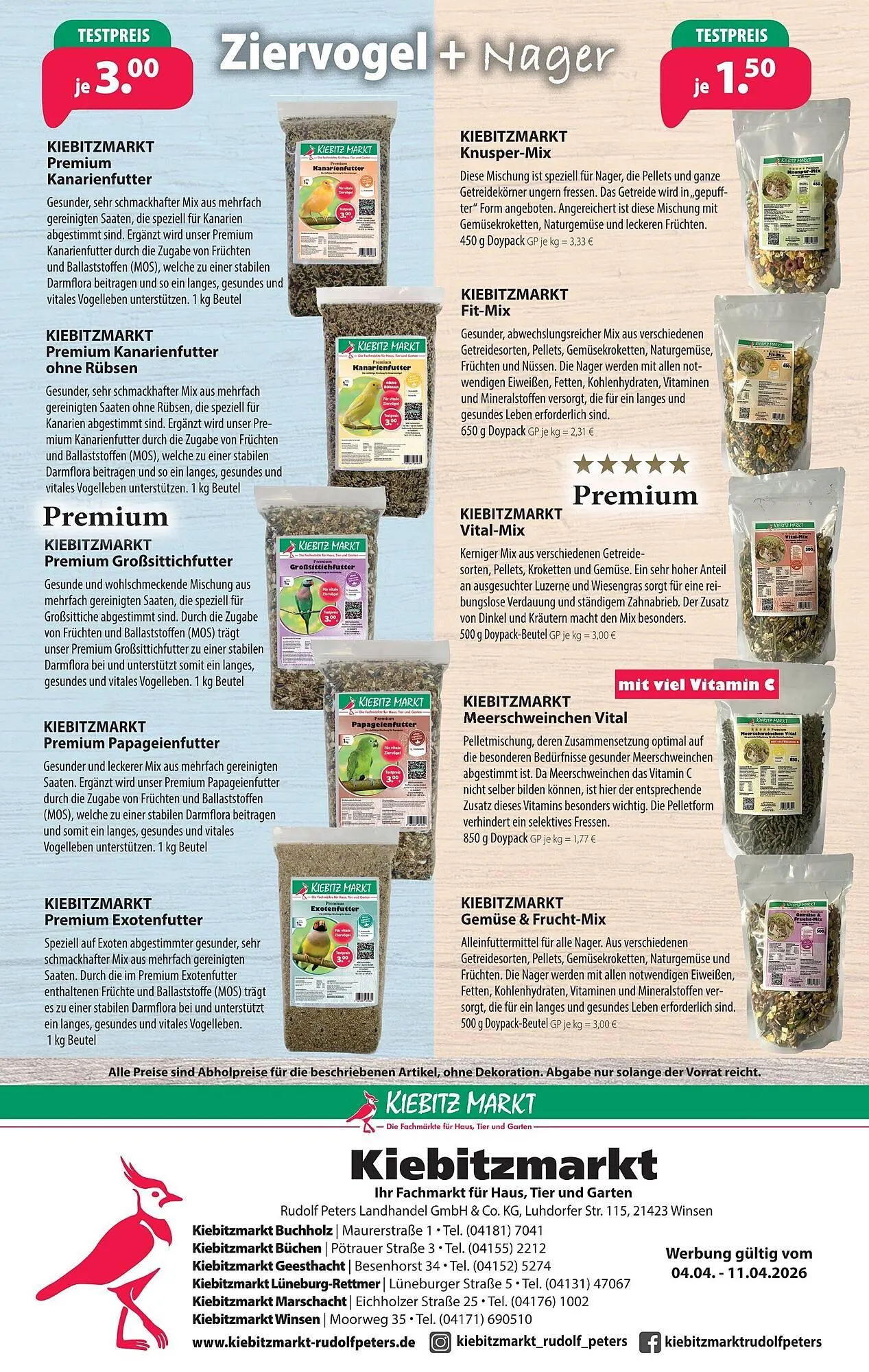 Kiebitzmarkt Prospekt von 4. April bis 11. April 2026 - Prospekt seite 12